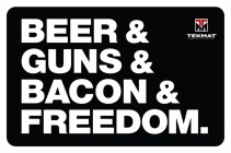TekMat Beer & Guns & Bacon & Freedom