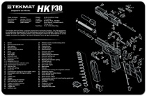 TekMat Gun Cleaning Mat For H&K P30